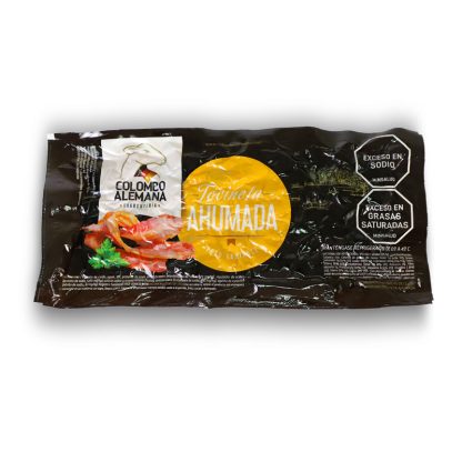 Tocineta ahumada de cerdo dorada y crujiente – Colombo Alemana