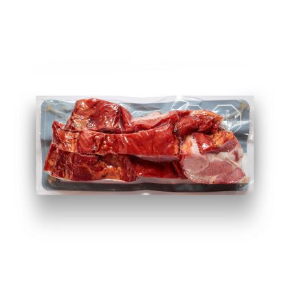 Costillas ahumadas de cerdo listas para servir – Colombo Alemana
