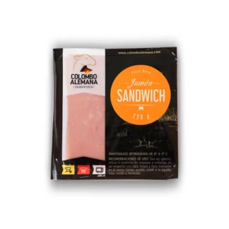 Jamón tipo sandwich en lonchas delgadas – Colombo Alemana