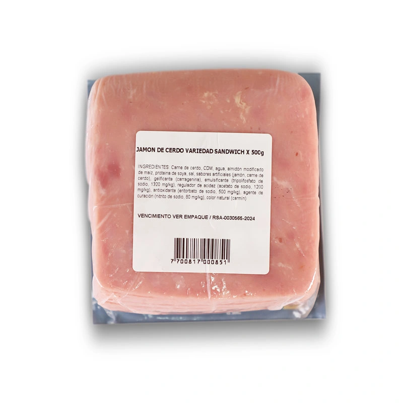 Jamón tipo sandwich en lonchas delgadas – Colombo Alemana