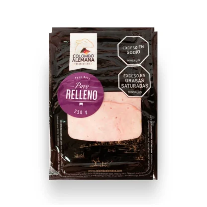 Pavo ahumado relleno en medallones festivos – Colombo Alemana