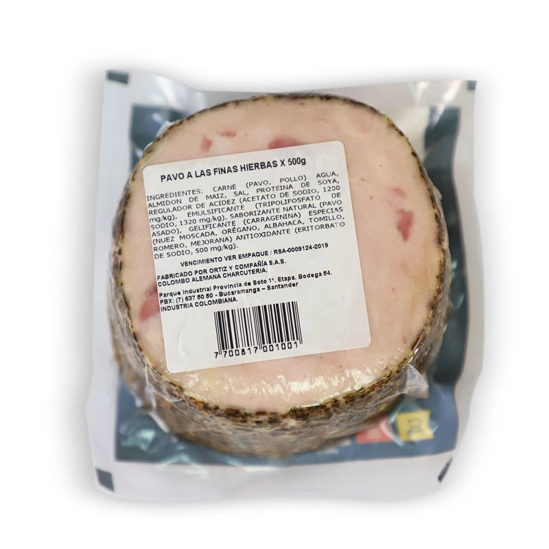 Pavo con finas hierbas en lonchas delgadas – Colombo Alemana