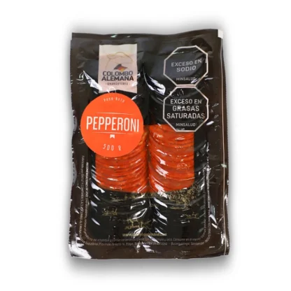Pepperoni tipo americano en rodajas finas – Colombo Alemana