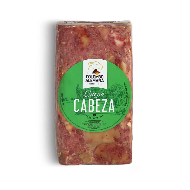 Queso de cabeza en lonchas con textura gelatinosa – Colombo Alemana